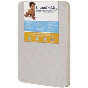 Dream On Me, 3" Foam Pack and Play Mattress, White
