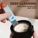 3 in 1 Multifunctional Cleaning Brush, Crevice Cleaner for Bottle Gap Tight Spaces, Portable Cup Lid Cleaner (6 PCS)