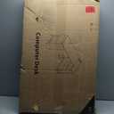 Lufeiya White L Shaped Desk with Drawers & Storage Shelves, 55 Inch Corner Computer Desk with Power Outlet for Home Office Bedroom, L-Shaped Teen PC Desks with Fabric Drawer, White