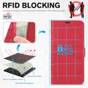 TUCCH Wallet Case for iPhone 14 Plus 6.7", [RFID Blocking] [4 Card Slots] TPU Interior Protective Case, Magnetic Folio Shockproof PU Leather Stand Flip Cover Compatible with iPhone 14 Plus 2022, Red