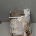 Natural 40x90 2 Panels 100% Full Blackout Curtains for Bedroom Faux Linen Back Tab Curtains, 6cm High Temperature Pleated Drapes, Thermal Insulated & Energy Efficient, Flame Retardant