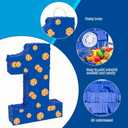 Cookie 1st Birthday Decorations, 15.7'' Cookie Number 1 Piata with Blindfold Stick and Confetti for Cookie Birthday Party Supplies (1st)