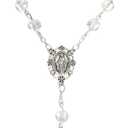 Needzo Our Lady of Grace Beaded Auto Rosary, Car Mirror Hanging Accessory and On The Go Devotional, Gift Boxed, 7.5 Inches