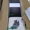 LFT HUIMEI2Y Glass Display Cabinet 4-Shelf with Door and Lock, Curio Cabinets Upgraded Quick-Install Style Tempered Glass Floor Standing Bookshelf for Bedroom, Living Room 65x 17x 14 Black