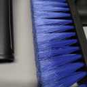 34" Extendable Ice Scrapers for Car Windshield 2-in-1 Snow Brush for Car Snow Scraper for Car Snow Scraper and Drush with Ergonomic Foam Grip for Cars, Trucks, SUVs with 360° Pivoting Brush Head Blue