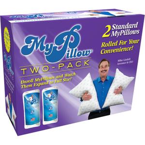 MyPillow Bedding Bed Pillows for Sleeping Standard Size, Set of 2, Back, Stomach or Side Sleepers - My Pillow Classic Pillow (Standard, Medium)