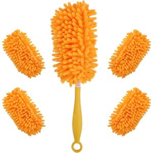 Redones Dusters for Swiffer - Reusable Duster Refill Compatible with Swiffer Hand Duster, 360 Heavy Duty Dusters Refills 4 Pack(Handle is Not Included)