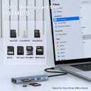 USB C Hub, 6 in 1 Multi-Port Dock, 4K HDMI, 100W Power Delivery, 3 x USB 3.0, SD/TF Card Reader for Notebooks and Smart Devices, Works with USB C Laptops Dell/HP/Surface and More