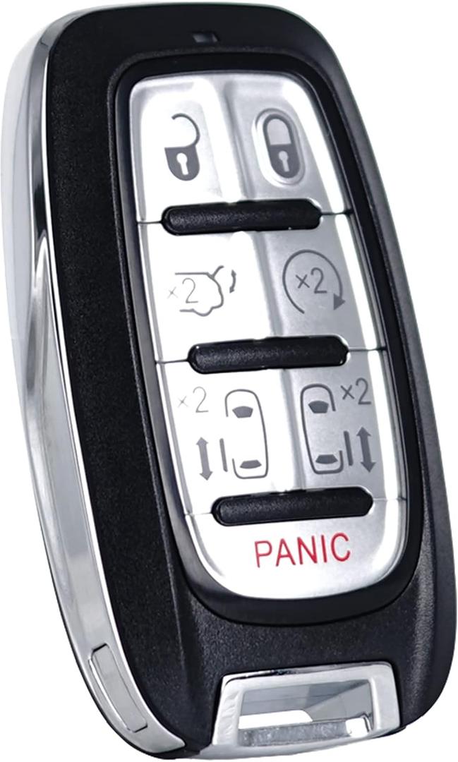 Key Fob Replacement Fits for Chrysler Pacifica 2017 2018 2019 2020 2021 Voyager 2020 Proximity Smart Keyless Entry Remote Control M3N-97395900 68217832AC 68217832AB 7 Buttons