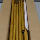 Metal Wedding Arch Backdrop Stand 6.6x3.3 FT Gold Square Balloon Arch Frame for Wedding, Birthday Party, Baby Shower Ceremony Decoration