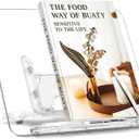 Acrylic Book Stand for Reading, Portable Book Holder for Desk, Angle Adjustable Textbook Stand for Document Recipe, Cookbook, Music Book (11.42 x 8.2 inches)