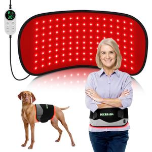 Red-Light-Therapy-for-Body,2026 Upgraded-4 Modes 5 Stage Power Medical-Grade TPU Mat for Body Pain Relief,20"x 9"Dual Wavelength Infrared Red Light Blanket LEDs