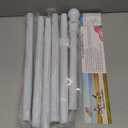 Decorative Flag Pole Kit - 7ft Tangle Free Heavy Duty Flag Pole for Outside House,Adjustable Flagpoles Residential for Outdoor Porch Garage Boat Truck, 3x5 4x6 Wall Mount & Hand Held Flagpole,White