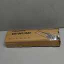 Dish Drying MatStone Drying Mat for Kitchen CounterHeat Resistant and Super Absorbent Foldable Bath mats,Made of Diatomaceous Earth and Leather.24.8"15.7" Light Grey