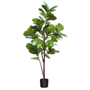 CROSOFMI Artificial Fiddle Leaf Fig Tree 62 Inch Fake Ficus Lyrata Plant with 68 Leaves Faux Plants in Pot for Indoor Outdoor House Home Office Garden Modern Decoration Perfect Housewarming Gift
