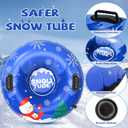 Snow Tube, 36 3Packs/4Packs Snowman Snow Tubes for Kids & Adults, Durable Cold-Resistant Inflatable Snow Sled, Sledding Heavy-Duty Hard Bottom & Handles, Perfect Family Snow Toys Xmas Gifts (blue, pink, purple)