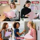 SUNEE 3 Ring Binder 1 Inch 4 Pack, Clear View 1" Binders Three Ring PVC-Free (Fit 8.5x11 Inches) for School or Office Supplies, Assorted Pastel