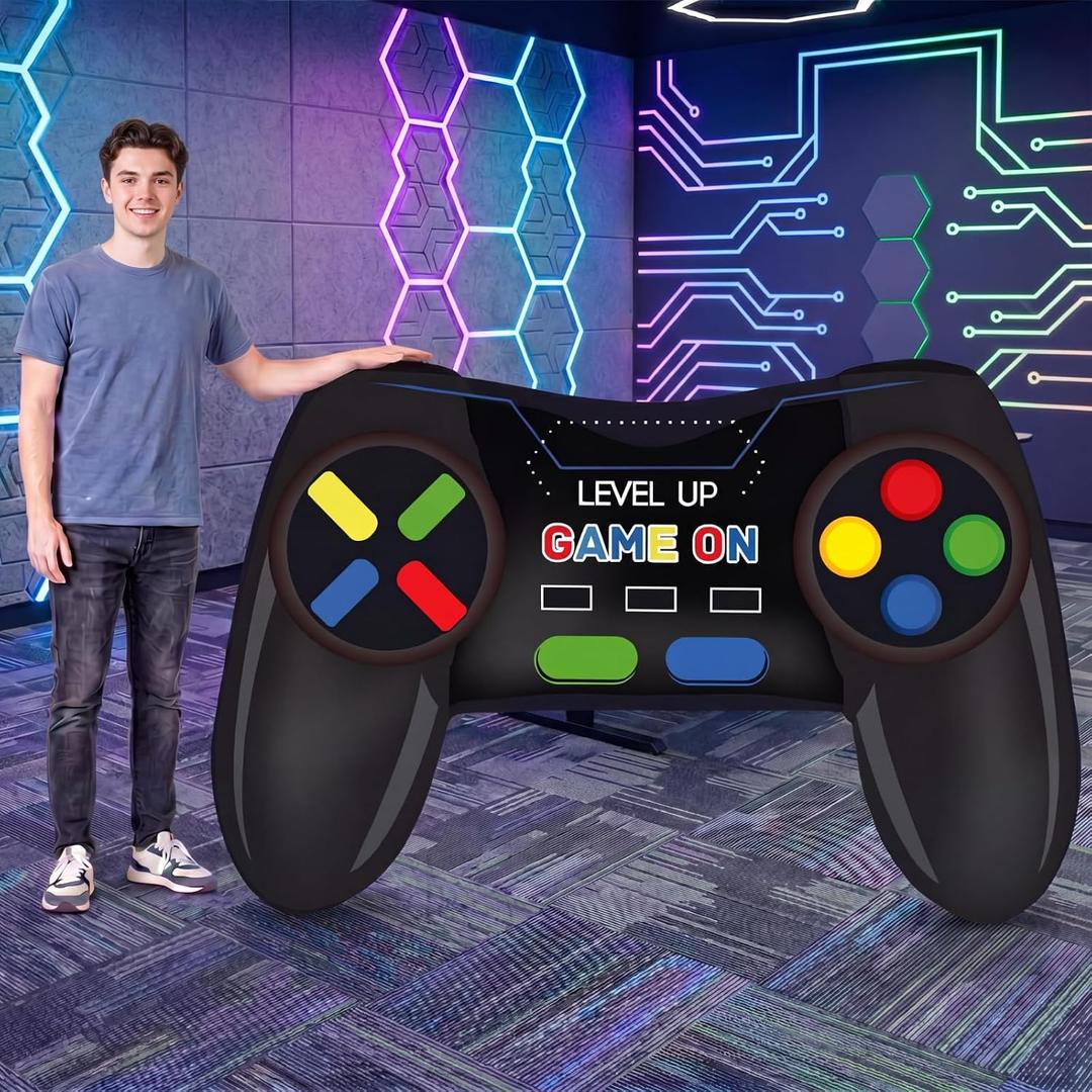 Capoda Giant Game Controller Standee, Gaming Party Photo Booth Decorations | 6 ft Video Game Cardboard Stand up Foam Board for Gamer Birthday, Arcade Party, Entrances and Photo Backdrop Props, 70.87 x 59.06 inch/ 180 x 150 cm