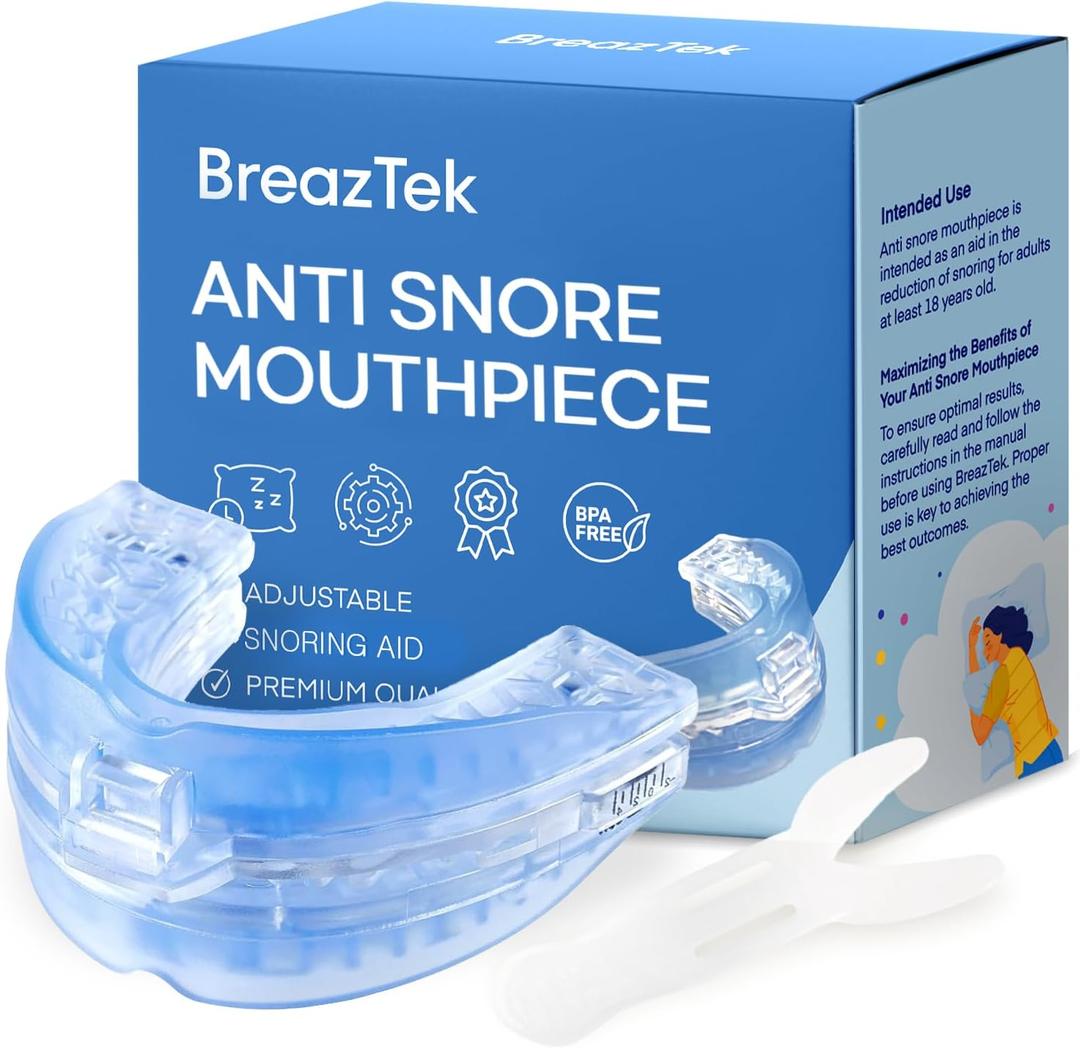 Anti Snore Mouthpiece: FDA Cleared Snoring Device - Designed to Help Reduce Snoring During Sleep for Men and Women (1 Pack)