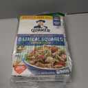 Quaker Oatmeal Squares Breakfast Cereal, Brown Sugar, 21oz Family Size Box (EXP 03/25/27)