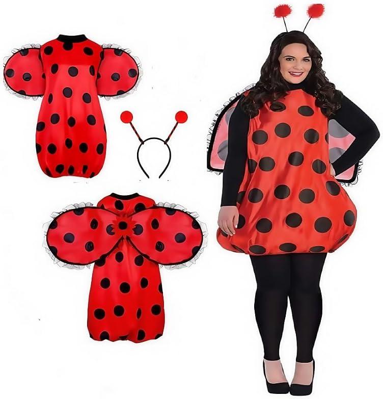 ZAALELP Womens Halloween Costumes Cute Funny Ladybug cosplay Costumes
