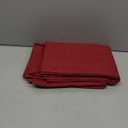 Home Brilliant Cloth Placemats Set of 4 Red Linen Placemats for Dinner Heat Resistant Dining Table Mats Kitchen Place Mats for Party, Dark Red Burgundy