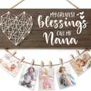 Grandma Gifts, Christmas Gifts for Grandma Picture Frame, Birthday Grandmother Gift from Grandchildren Grandkids Photo Holder, Best Gigi Nana Gift for Thanksgiving Christmas Mothers Day Grandparents