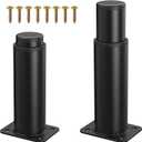 5"-9" Metal Adjustable Legs, Adjustable Height Replacement Legs for Table/Bed/Furniture/Cabinet/Couch, Heavy Duty Bed Center Frame Support, Set of 2