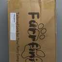 Cat Window Perch for Large Cats - Hammock Bed for Heavy Indoor Cats - Solid Wood Seat, 5 Strong Suction Cups, Soft Cushion - Rustic Shelf for Pets Inside (Brown/White)