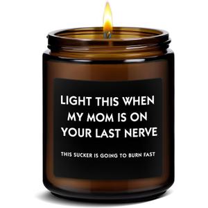 Best Gifts for Dad, Funny Christmas Father's Day Birthday Gift from Daughter Son, New Dad Men Fathers Gifts Lavender Scented Candle