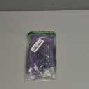 SOLY HUX Women's Sheer Mesh Sexy Lingerie See Through Underwire Bra and Panty 2 Piece Underwear Set (Plain Purple) S