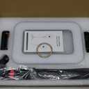 Tripod for iPhone with Light, Portable 15W Ring Light with Stand and Phone Holder for Video Recording, 6000mAh Magnetic Phone Tripod with Light 2500K9000K for Food Hunt,Mukbang Video,Vlogging,CRI＞95