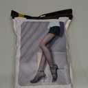 EXQUISLIFE Fleece Lined Tights Sheer Women - Fake Translucent Warm Pantyhose Leggings Sheer Thick Tights, for Winter (Small, Black+coffee)