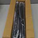 Black Flag Poles for Outside House - 5ft Tangle Free Flag Pole for House,Heavy Duty Metal Flagpole,Outdoor Flagpoles Residential for Porch,Fence (Without Bracket)