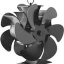 Experience 2025's Advancement:Facepos Dual wood stove fan Double-Sided 12-Blade Wood Stove Fan-The in Stove Technology Fireplace Fans