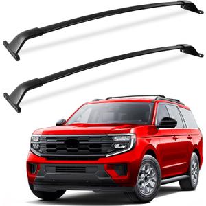 KINGGERI 300lbs All Metal Roof Racks Cross Bars fit for Ford Explorer 2016 2017 2018 2019 (Limited/XLT/Sport/Platinum), Heavy Duty Aluminum Roof Rails Crossbars Rooftop Basket Carrier Black