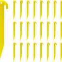 24pcs 9 inches Plastic Tent Pegs Durable Spike Hook Awning Camping Caravan Pegs Accessory,Plastic Tent Stakes Suitable for Outdoor Lawn, Beach,Garden Decoration and Fixation