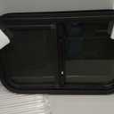 RV Window,Camper Replacement Vertical Sliding RV Window for Cargo Trailer Utility Travel Trailer Cargo Van Truck SUV 14" W x 22" H,Fit 15/16" or 1-3/8" Thick Wall,Allow Error 1/16",DOT Approved