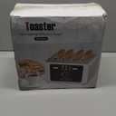 Touch screen Toasters 4 slice, Stainless Steel Digital Timer Toaster with Sound Function, 6 Bread Types & 6 Shade Settings, Smart Extra Wide Slots Toaster with Bagel, Defrost Functions,Gray