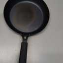 OXO Obsidian Pre-Seasoned Carbon Steel, 8" Frying Pan Skillet with Removable Silicone Handle Holder, Induction, Oven Safe, 1.8 Liters, Black