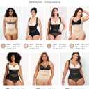 BRABIC Mesh Shapewear Bodysuit Tummy Control for Women Plus Size Faja Body Shaper Bodysuit Butt Lifter (Beige, XXL)