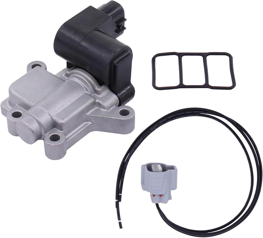 MOTOKU IAC Idle Air Control Valve and Connector Wire for Honda Accord 2003-2005 Element 2003-2006 with Gasket