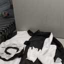 Adult Cosplay Costume Outfits Jumpsuit Anime Black White Bodysuit for Halloween Size XL