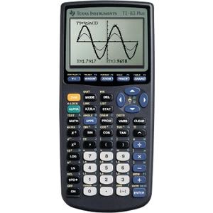 Texas Instruments TI-83 Plus Graphing Calculator, Gray, Standard