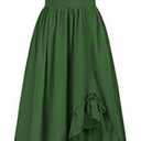 Scarlet Darkness Renaissance Dress Women Cottagecore Corset Dress Ruffle Maxi Dress with Pockets Size L