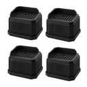 Eloslos 4 Pack Stackable Treadmill Incline Riser Blocks, 2 Inch Height Lift for Leveling & Uphill Training, Heavy Duty Support up to 4000 lbs, for Gym and Home Use (Black)