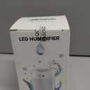 Portable Small Humidifier, 650ml Colorful Mini Humidifier for Bedroom, Office Desktop, Baby Room, Plants, Cool Mist Humidifiers(White)