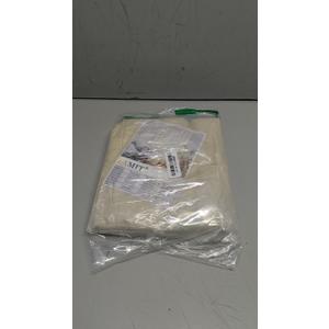 LAMIT Faux Linen Curtains 63 inches Long for Bedroom, Back Tab and Rod Pocket Linen Drapes Light Filtering Sheer Window Curtains for Living Room, Set of 2 Panels (38 x 63 Inch, Beige)