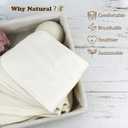 Mama Koala 6-Layer Natural Cotton Cloth Diaper Inserts, Adjustable and Reusable for Any Baby Cloth Diaper (6 Pack)