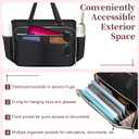 Teacher Bag, Large Women Work Bags with Foldable Document Pocket